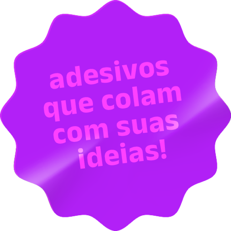 sticker pourple slogan BM adesivos